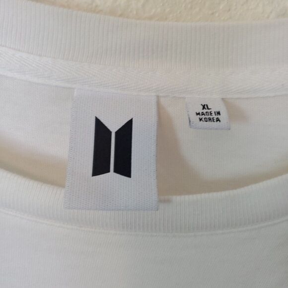 BTS T-shirt Butter official MD T-shirt size XL White Back Butter Print - Picture 5 of 14